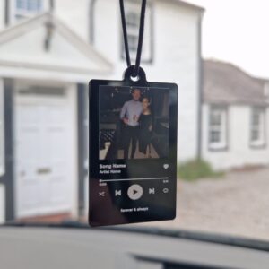 Personalised Music Photo Ornament Hanging Car Polaroid